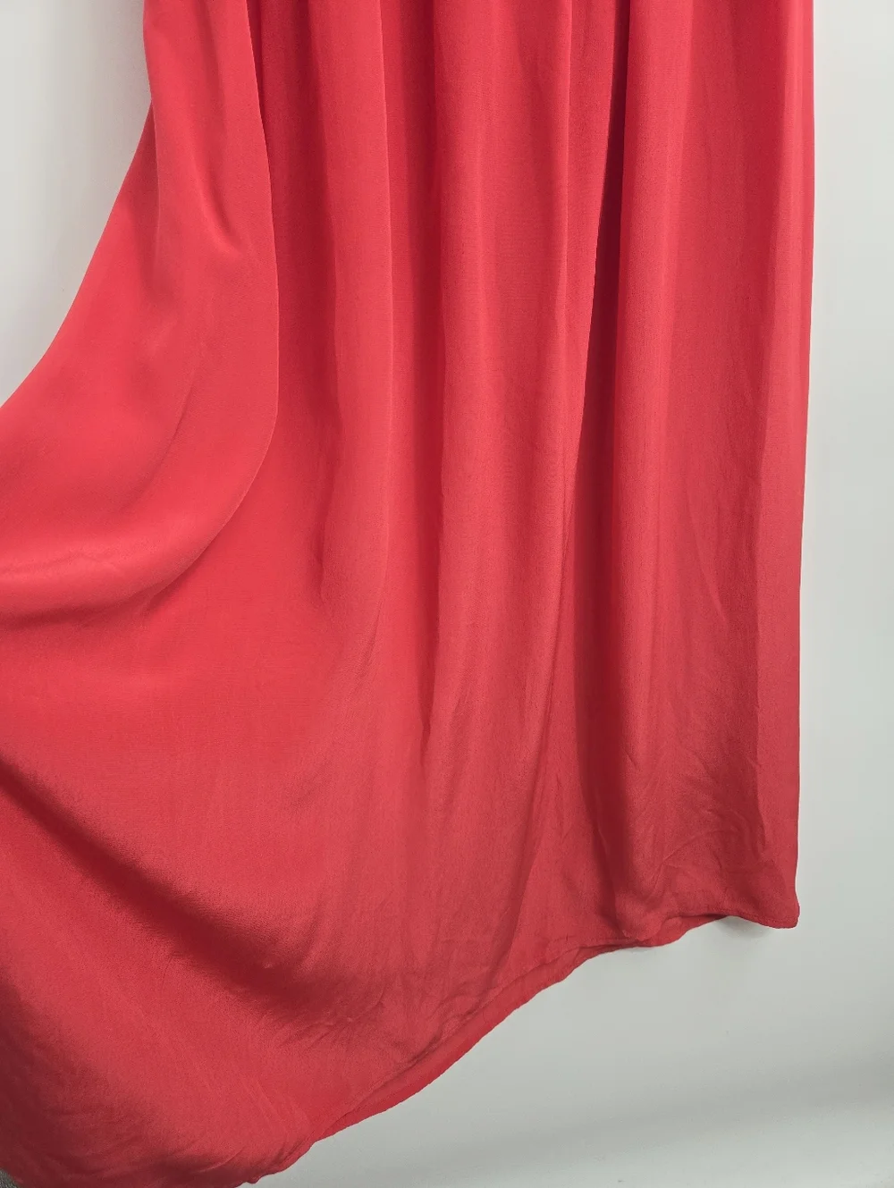 J. Crew Dress Smocked Vibrant‎ Red V Neck